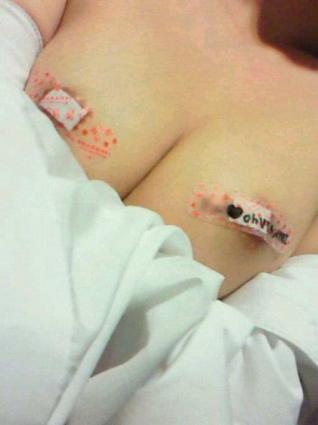Using bandaids as pasties erotic